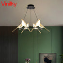 Axyaa Modern Magpie LED Chandelier for Living Room and Bedroom