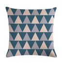 Axyaa Diamond Geometry Pillow Cover - Geometric Print Cushion Case 45x45cm
