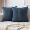 Axyaa 18x18 Corduroy Throw Pillows for Sofa, Bed & Living Room