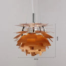 Axyaa Nordic Chiba Chandelier LED Pendant Light, Postmodern Aluminum Design