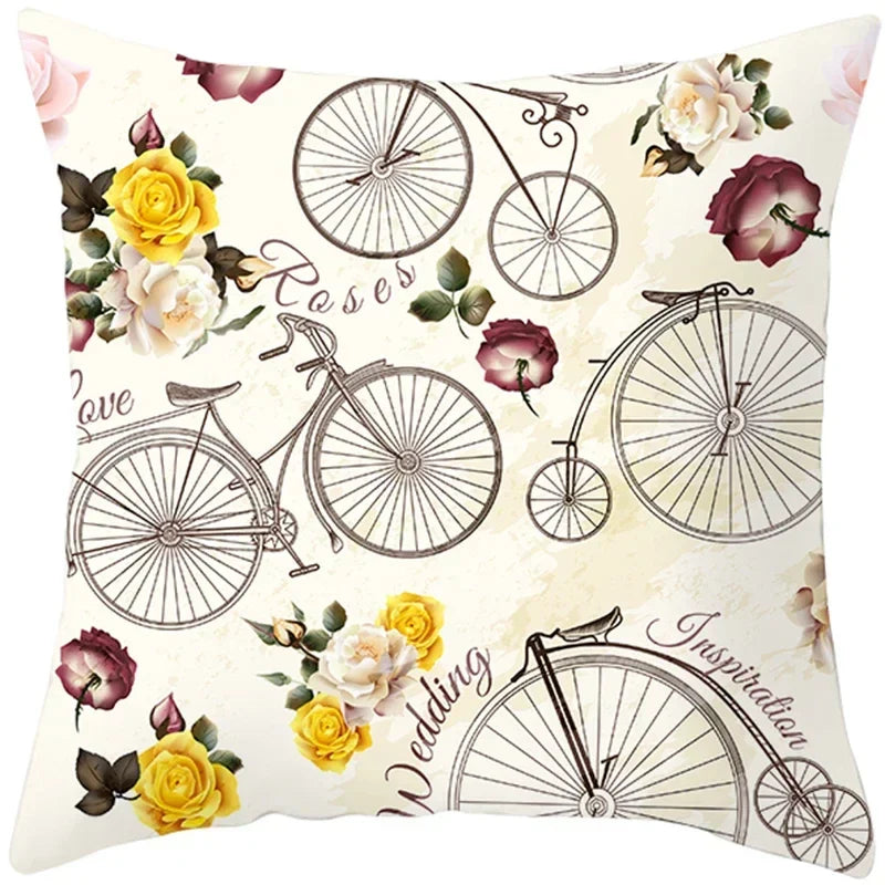Axyaa Valentine's Day Parchment Pillow Set for Home Sofa, Square Pillowcase