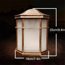 Axyaa Rustic Outdoor Wall Sconce with Frost Acrylic Shade