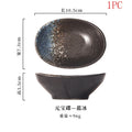 Axyaa Japanese Style Ceramic Snack Plates with Dipping Bowls