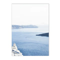 Axyaa Santorini Ocean Seascape Canvas Wall Art Painting Print for Living Room Decor