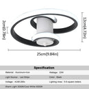 Axyaa Acrylic LED Chandelier Pendant Light Modern Nordic Style Design for Bedroom Cloakroom
