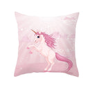 Axyaa Purple Unicorn Rainbow Sunrise Pillowcase for Home Decor