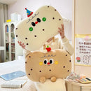 Axyaa Cartoon Bread Memory Foam Pillow - Sleep Aid & Backrest Support