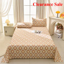 Axyaa Striped Cotton Bed Sheet Set - Breathable & Soft Mat - Thickened & Printed