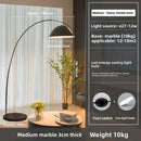 Axyaa Nordic Arc LED Floor Lamp, Adjustable Angle for Modern Living Room Lighting.