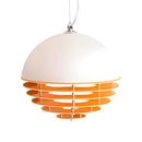 Axyaa Retro Bauhaus Pendant Lamp - Gold Orange Globe Mood Lamp for Home Decor