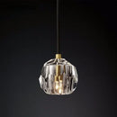 Axyaa Nordic Gold Crystal Pendant Light - Modern Luxury LED Hanging Lamp for Home