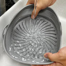 Silicone Air Fryer Tray Liners by Axyaa - Reusable Foldable Mat for Oven Baking