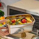 Axyaa Stainless Steel Food Container with Leak-Proof Lid for Fresh Food Storage