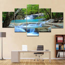 Axyaa Abstract Waterfall Canvas Wall Art Set for Home Decor and Living Room.