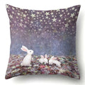 Axyaa Galaxy Print Pillowcase - Decorative Polyester Cushion Cover for Home Sofa