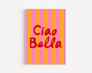 Italian Quote Canvas Print Wall Art Poster by Axyaa for Modern Girly Home Decor