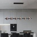 Axyaa Round Glass Chandelier Pendant Lamp for Dining Room and Kitchen