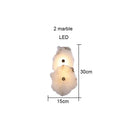 Axyaa Marble Wall Lamp: Modern Light Luxury for Bedroom, TV Background, Aisle & Corridor.