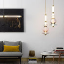 Axyaa Modern Italian Design LED Glass Tube Chandelier: Stylish Lighting for Bedroom or Living Room