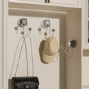 Axyaa Rotating Door Rear Coat Hook - Multi-functional Suction Cup Wall Hanger
