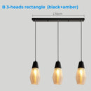 Axyaa Glass & Metal Pendant Light: Adjustable Vintage Ceiling Fixture