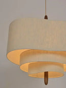 Axyaa Wabi Sabi Cloth Ceiling Lamp: LED Island Pendant Chandelier for Home Decor