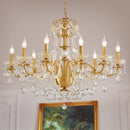 Axyaa Gold Crystal Chandelier for Luxurious Living Spaces