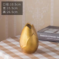 Axyaa Europe Gold-plated Ceramic Vase Creative Design Porcelain Flower Vase
