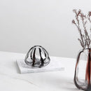 Axyaa Striped Glass Vase for Floral Arrangement and Home Decor