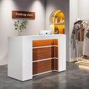 Axyaa LED Reception Desk, 63" Front Counter for Salon, Retail, Lobby - Tribesigns