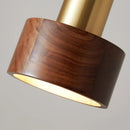 Axyaa Vintage Brown Wood Pendant Light for Dining & Bedside Lighting