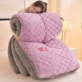 Luxury Sherpa Fleece Queen Blanket by Axyaa: Warm Plush Bed Blanket for All Seasons