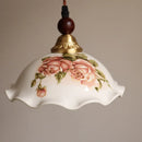 Nordic Modern LED Wall Lamp Sconce by Axyaa - Ceramic Copper Wood Finish