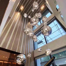 Axyaa Designer Chandelier Loft Staircase Pendant Light for Villa Duplex Apartment