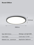 Axyaa Ultra Slim LED Ceiling Light for Modern Minimalist Home Decor