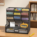 Axyaa Mesh Desk Organizer with 9 Compartments and 1 Drawer for Office, Home, School