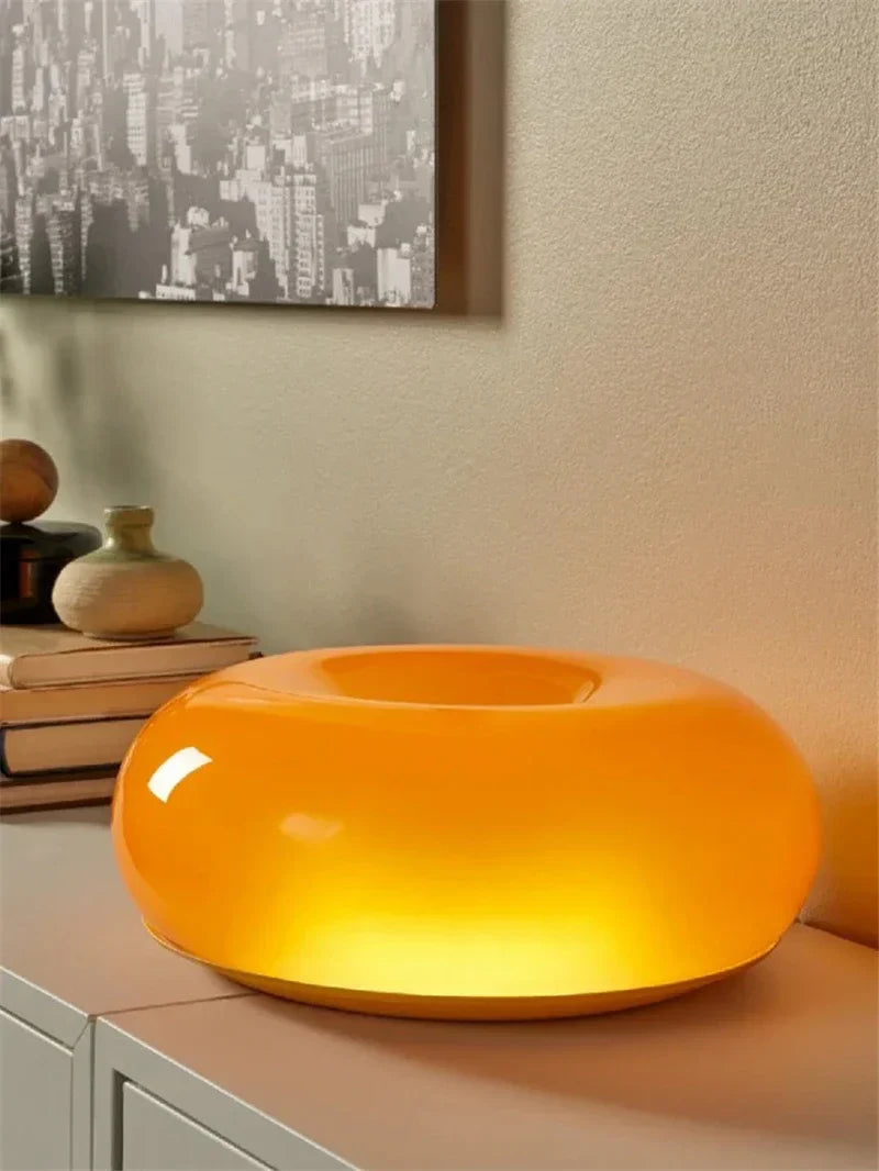 Nordic Vintage Axya Orange Glass Wall Light for Living Room Decor and Bedroom Sconces