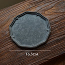 Axya Hand-Carved Wrought Iron Storage Tray for Home Decor and Photography Props