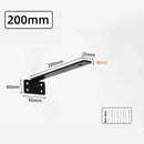 Axyaa Heavy Duty Cast Iron Floating Shelf Brackets 4MM - Kitchen Bathroom Organizers