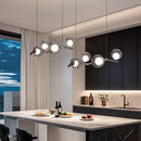 Axyaa Smoke Grey Glass Pendant Light Bubble Ball Hanging Lamp