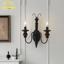 Axyaa Solid Wood Wall Lamp LED E14 for Bedroom, Living Room, Corridor