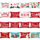 Axyaa Christmas Printed Deer & Santas Pillow Case 30x50cm
