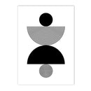 Axyaa Geometric Lines Canvas Poster: Scandinavian Minimalist Modern Art Print for Home Decor