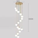 Axyaa Staircase Chandeliers LED Pendant Light for Modern Living Room Decor