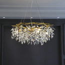 Axyaa Crystal Tree Chandelier: Elegant & Luxurious Restaurant Lighting