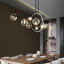 Axyaa Glass Bubble Chandelier Pendant Lamp Dining Room Lighting