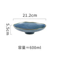 Axyaa Ceramic High-Footed Seafood Sashimi & Sushi Plates Set - Retro Restaurant Tableware