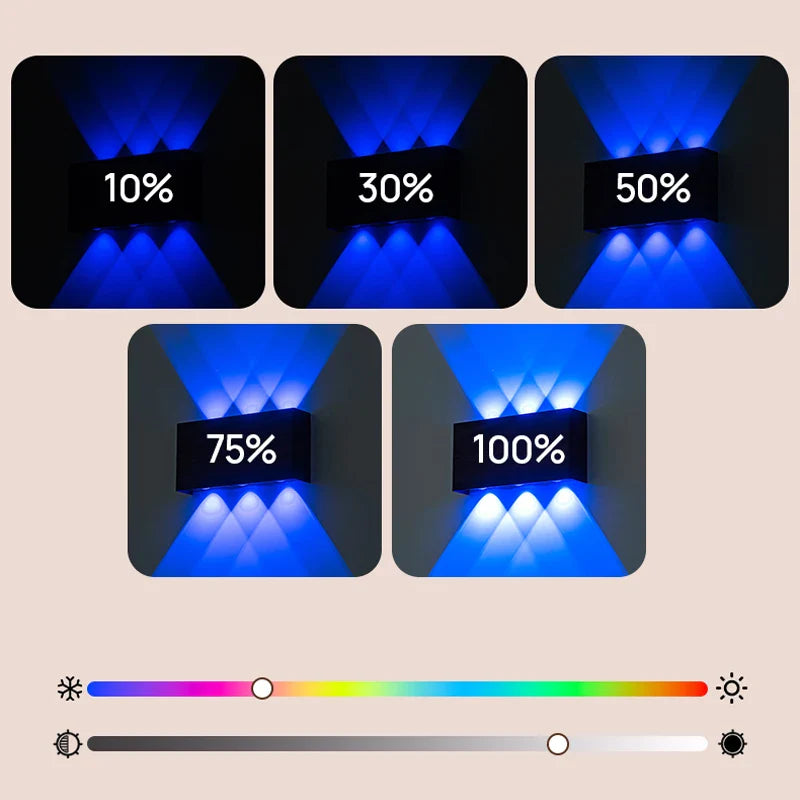 Axyaa RGB Wall Lamp 6W Magnetic Installation Indoor Hotel Bedside Light