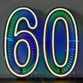 Axyaa Starry Sky Neon Number Sign Double-Sided Light for Party Decor