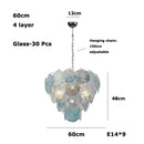 Axyaa Glass LED Pendant Light: Art Dimming for Bedroom & Living Room